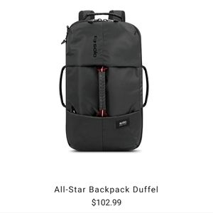 Solo All-Star backpack duffle black EUC